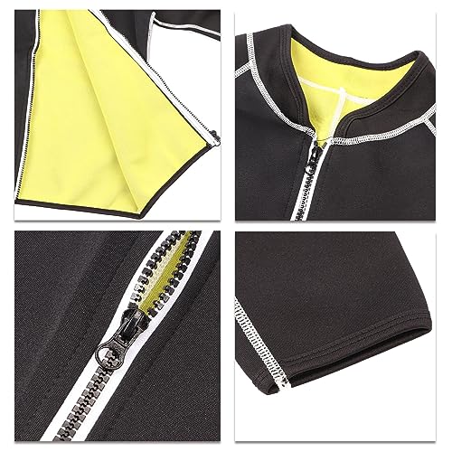Chaqueta de neopreno para hombre manga larga, ajuste ceñido, compresión moldeadora, elástica y transpirable para buceo, con preservación de calor para fitness y yoga miniatura 5