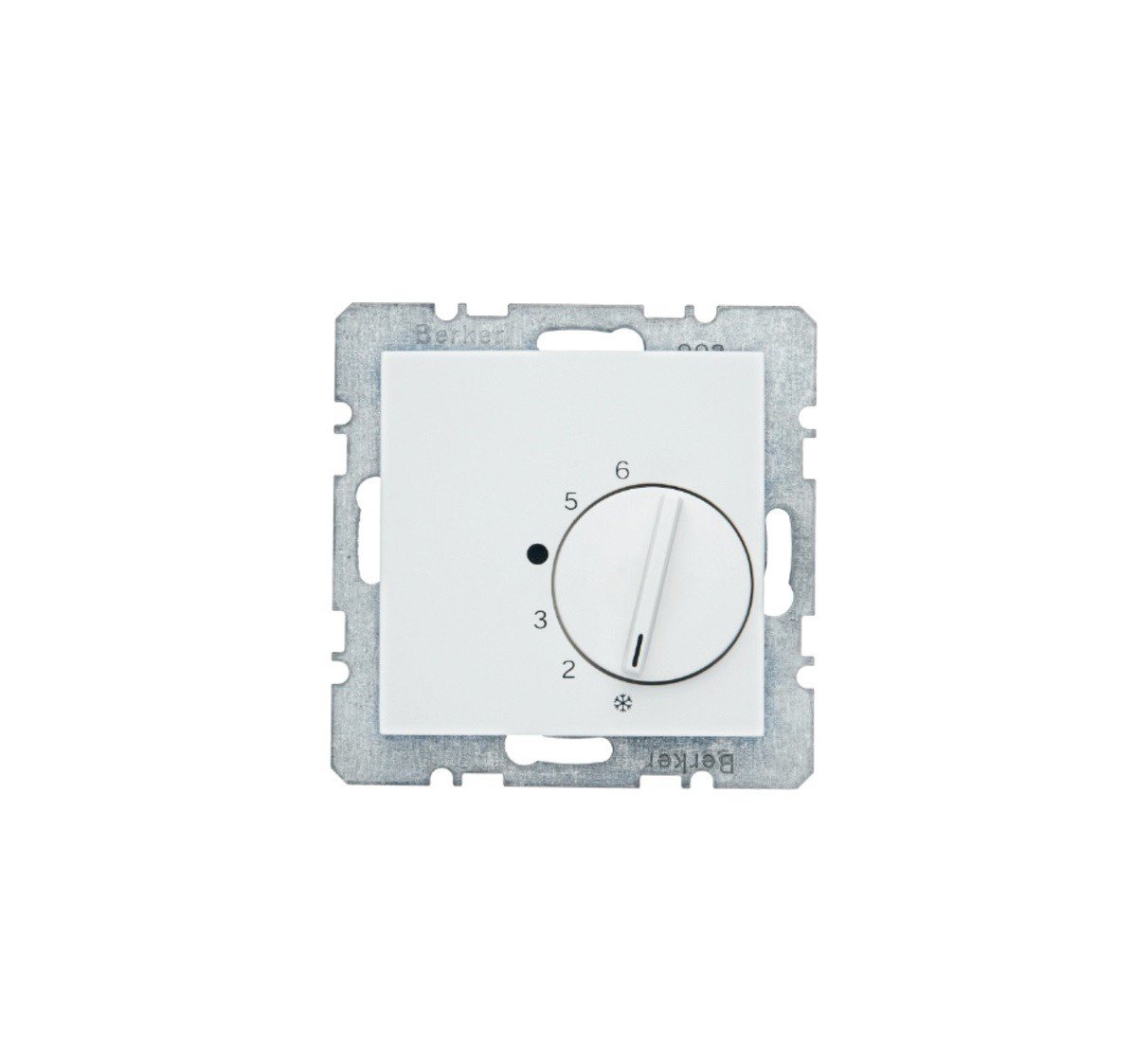 Interrupteur va-et-vient blanc polaire brillant pour installation électrique encastrée