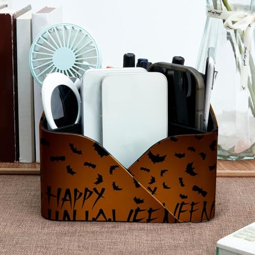 Organiseur de bureau noir au design épuré avec 4 compartiments