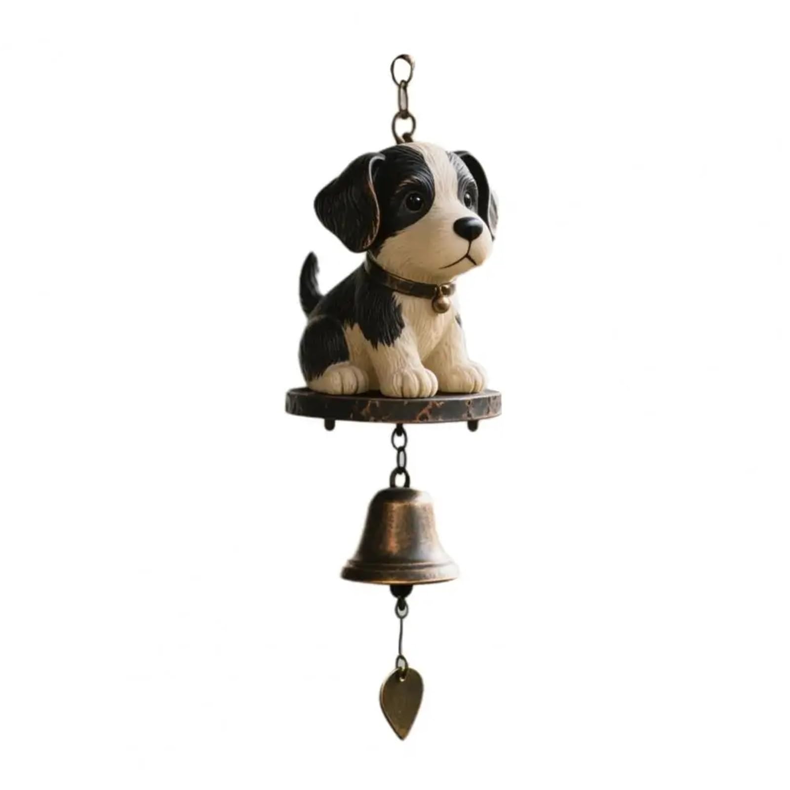 Wind Chimes For Garden Retro Doorbell Wind Chime Puppy Cat Soothing Sound For Garden Patio With Metal Bell For Porch(Color 3)