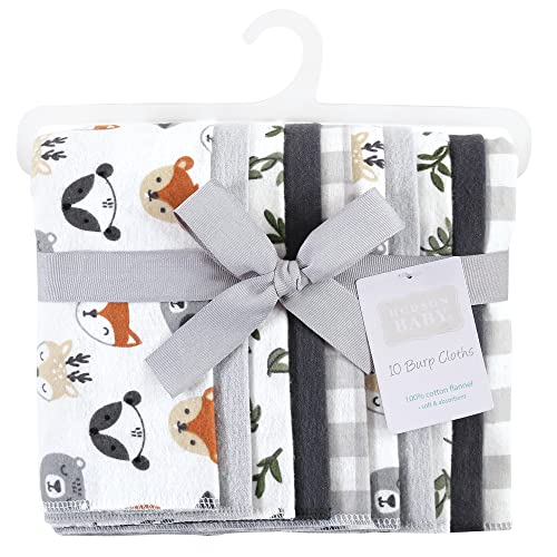 Image of Hudson Baby Baby Flannel Burp Cloths