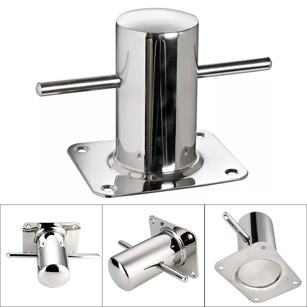 Bitta per ormeggio extra large in acciaio inox da 60 mm, design Samson Post Design per pontile per imbarcazioni Marina Pier installazione affidabile