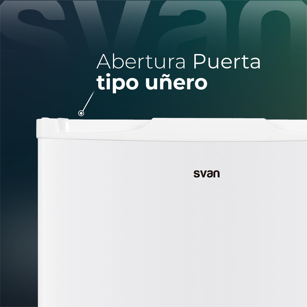 Svan Congélateur Vertical Blanc SCV85502E. Capacité Nette 60 Litres, Système Cyclique, 4 Étoiles, Porte Réversible, Contrôle Manuel, Faible Niveau Sonore, Classe Énergétique E