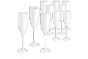 10 Pcs Wedding Champagne Flute Goblets