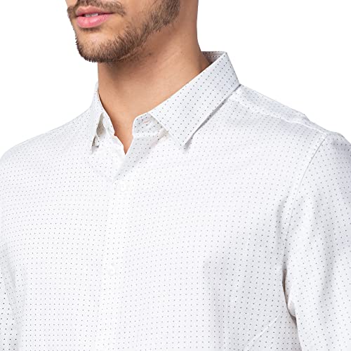 Image of Spykar Men's Slim Fit N /A Full Sleeve Printed Casual Shirts