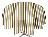 Diámetro 160 cm Soleil d\'ocre 855156 Hule Redondo 160 cm RAYURES
