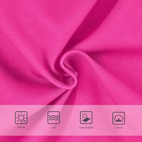 Joisal Pattern Toddler Girls Underwear 2t Cotton Little Girl Panties Rose Hotpink Kids Briefs Undies3