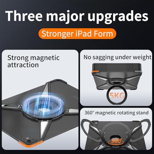 Coque iPad Pro 12,9 design épuré en aluminium avec béquille rotative - 4