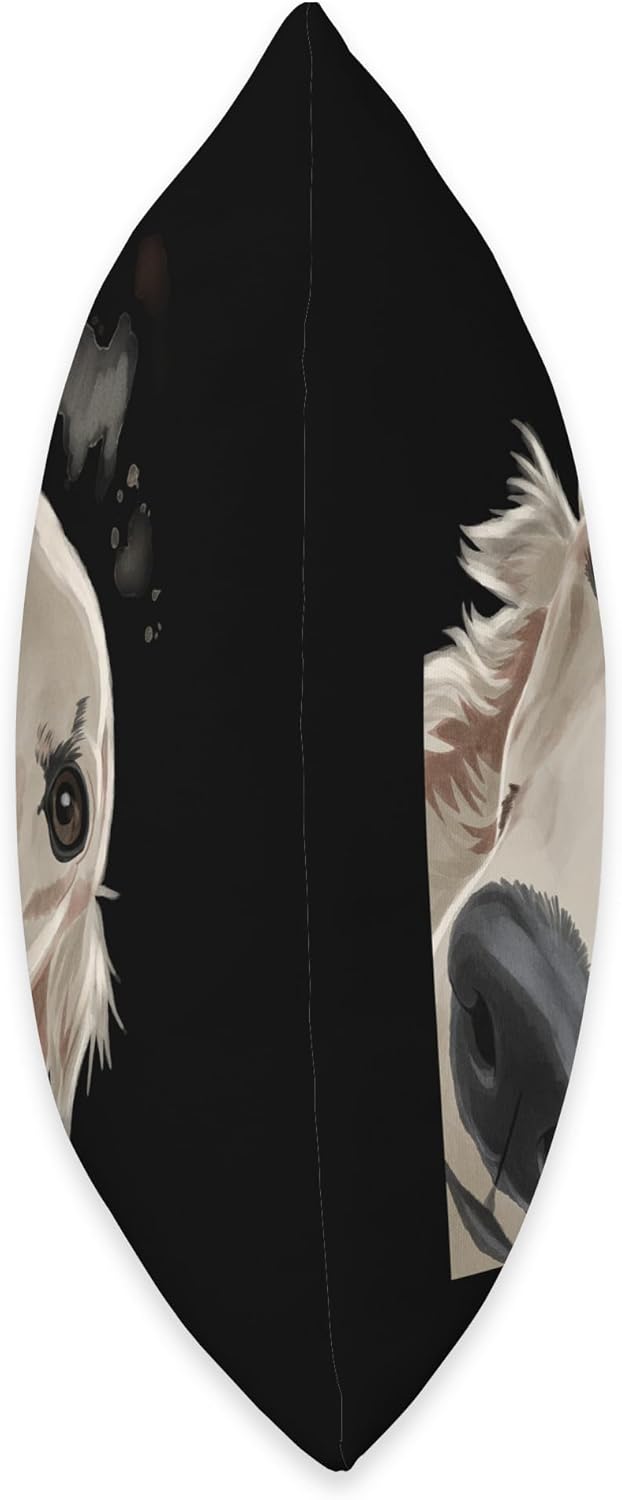 Curious Dog Barsoi Throw Pillow