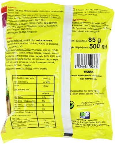 Foto von A-One [ 30x 85g ] Instant Nudelsuppe [ Entengeschmack ] Instant-Noodles
