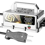 Croliumcx 48Volt 15Amp Aluminum Casting Wide Voltage Golf Cart Battery Charger Matching 2-pin Crowfoot Plug Charges The Battery of 48V Golf Carts