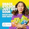 BUILT Bar Sour Puff Protein Bars - Blue Razz Blast - 16 جرام من ألواح الوجبات الخفيفة البروتينية مع الكولاجين - واعية بالسعرات الحرارية وخالية من الغلوتين - 12 عدد