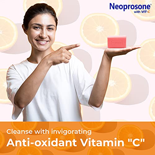 Neoprosone, Skin Brightening Soap | 2.82 Oz / 80 G | Hyperpigmentation Soap, Cleansing Bar, Fade Dark Spots On: Knees, Elbows, Face, Private Areas | For Women And Men, With Vitamin C And Castor Oil #TOP5