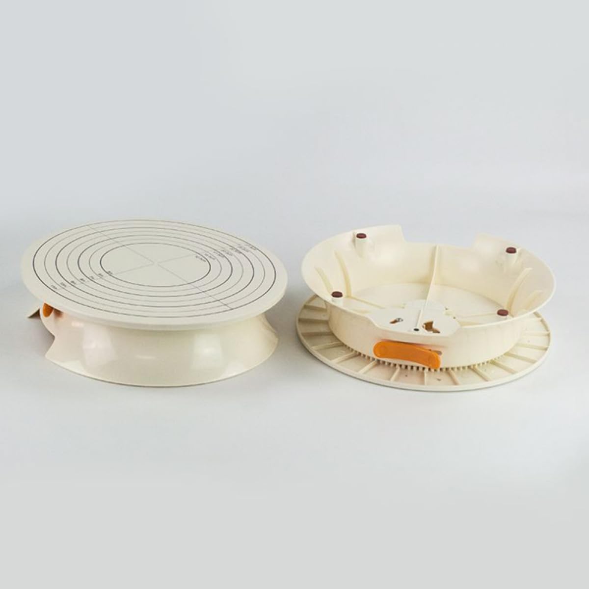 Alzata per Torte in Plastica da 12 Pollici con Supporto Girevole e Base Antiscivolo Piattaforma per Decorazione Dolci da Forno Strumento per Preparazione Torte Domestiche