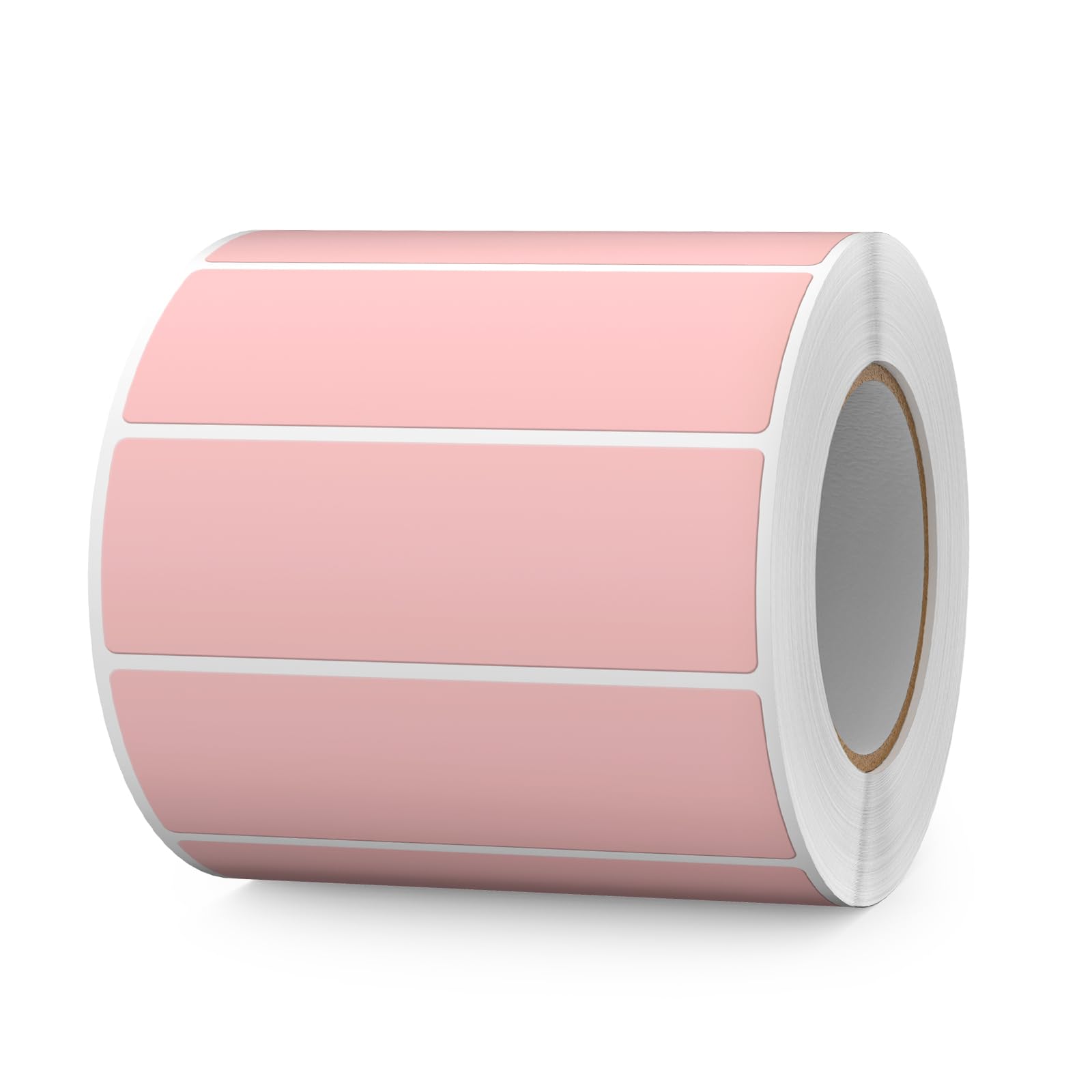 FINDAT 1000PCS Pink Rectangular Labels 76×25mm Colour Coding Rectangle Stickers Vinyl Removable Waterproof Name Tags for Folder Bottle Jar Box
