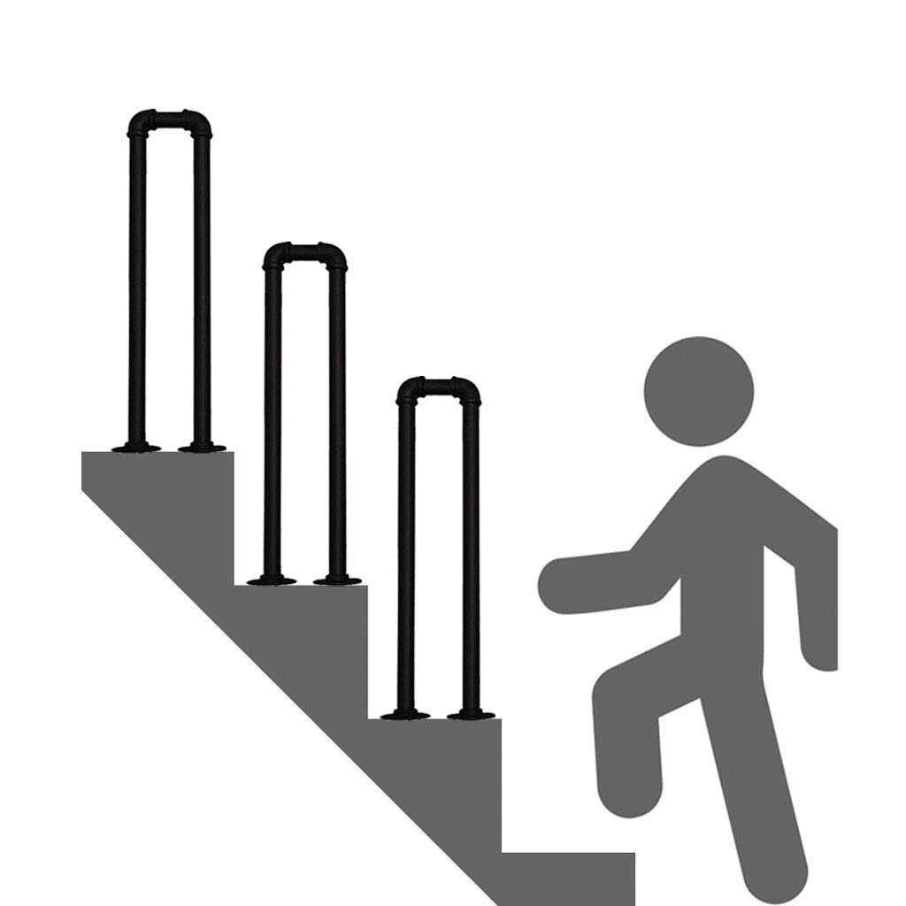 Rampe d'escalier en U pour sécuriser le couloir de grenier et jardin