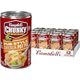 Campbell’s Chunky Soup, Pub-Style Chicken Pot Pie Soup, 18.8 oz Can (Pack of 12)