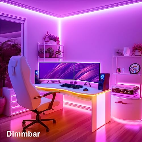 VKH LED Strip 5m, LED Streifen 5m Selbstklebend Bluetooth RGB LED Band mit Fernbedienung und APP, LED Lichterkette LED Beleuchtung Leds für Zimmer Gaming Party