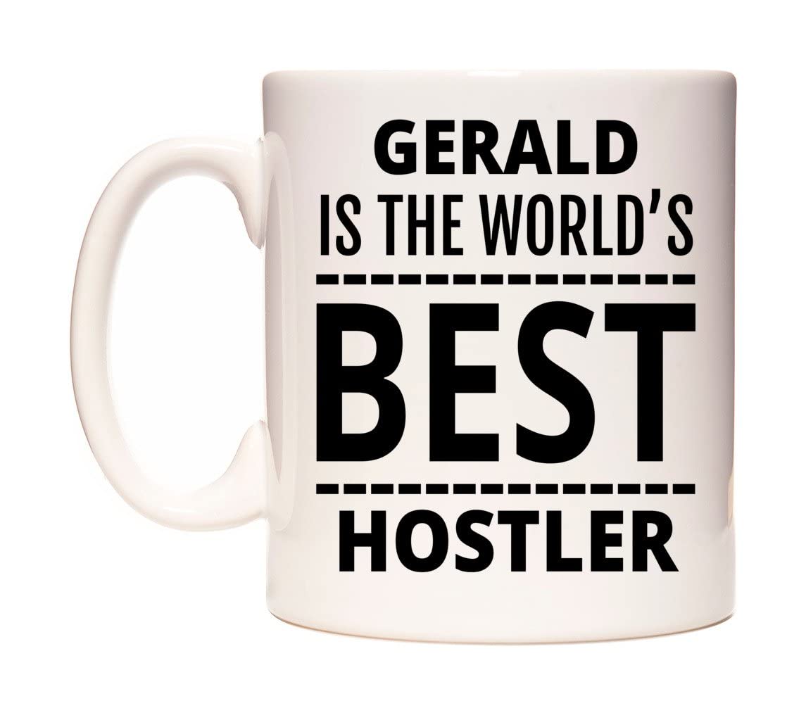 WeDoMugs Gerald is The World's Best Hostler Ceramic 11oz Coffee Mug Cup