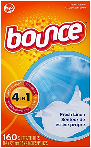Fabric Softener Sheets Bounce pour réduire le repassage et l'électricité statique Fresh Linen
