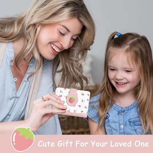 Image of Sunwel Fashion Girls Cutest Prints Wallet Card Slots Small Wallet with Zipper Coin Pouch Wallet for Women