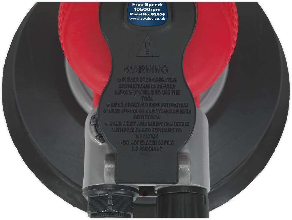 Sealey Gsa06 Air Palm Random Orbital Sander ?150Mm Dust-Free Self-Contained