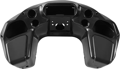 Miniatura 6 de XMT-MOTO Inyección ABS interior exterior carenado para Harley Davidson FLTR Road Glide 1998-2013, negro sin pintar