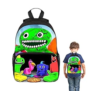 Jisoudia Garden of Banban Mochila de Niños Mochila Impermeable Garden of Banban Gran Capacidad Mochila Escolar Campus Estudiante Clase Jardín Mochila Niños y Niñas Mochila Niños Regalo Vuelta Al Cole