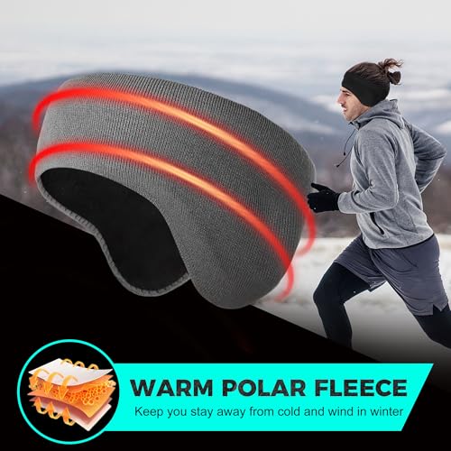 Image of WTACTFUL 1-2 Pack Ear Muffs Ear Warmers, Winter Extra Thick Fleece for Men