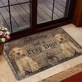 OEUBEQ Tapis de Porte d'entrée Cocker Spaniel Anglais Tapis de Bienvenue pour Porte d'entrée Entrée extérieure Certainement Pas Un paillasson de Porte d'entrée Tapis en Caoutchouc antidér