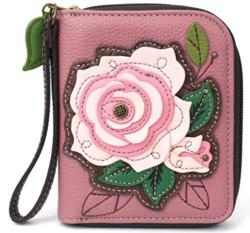 Consejos y comparativas para Comprar Chal rosa favoritos de las personas. 31 CHALA - Carteras con cierre, 8 ranuras para tarjetas de crédito resistentes para mujer, Rosa rosado, Small