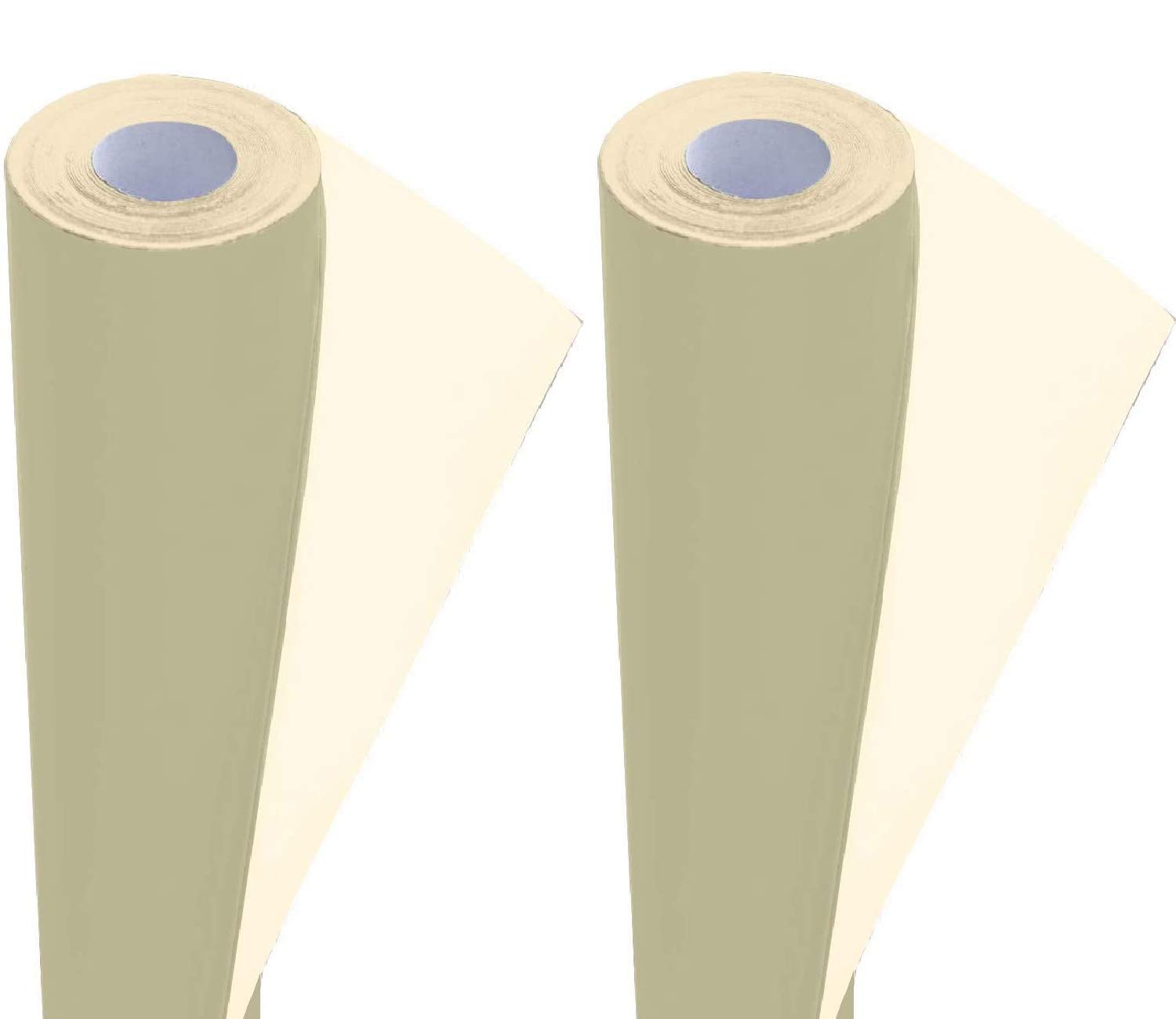 2 Rolls of Packing/Display Poster Paper Roll 3Ace Crafts – 10 m x 76 cm Ideal for Wrapping Wrap Birthday Gifts Drawing Table Runner Covering Parcel Backing School Board – Soft Cream Colour — image 1