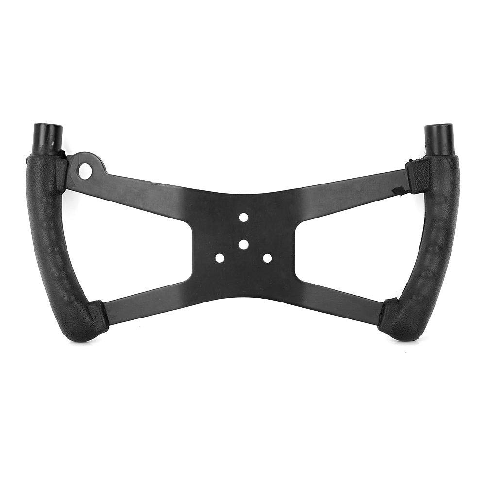 KIMISS Auto Steering Wheel,H Steering Wheel Black for Racing Kart Cart Auto Modification Accessory