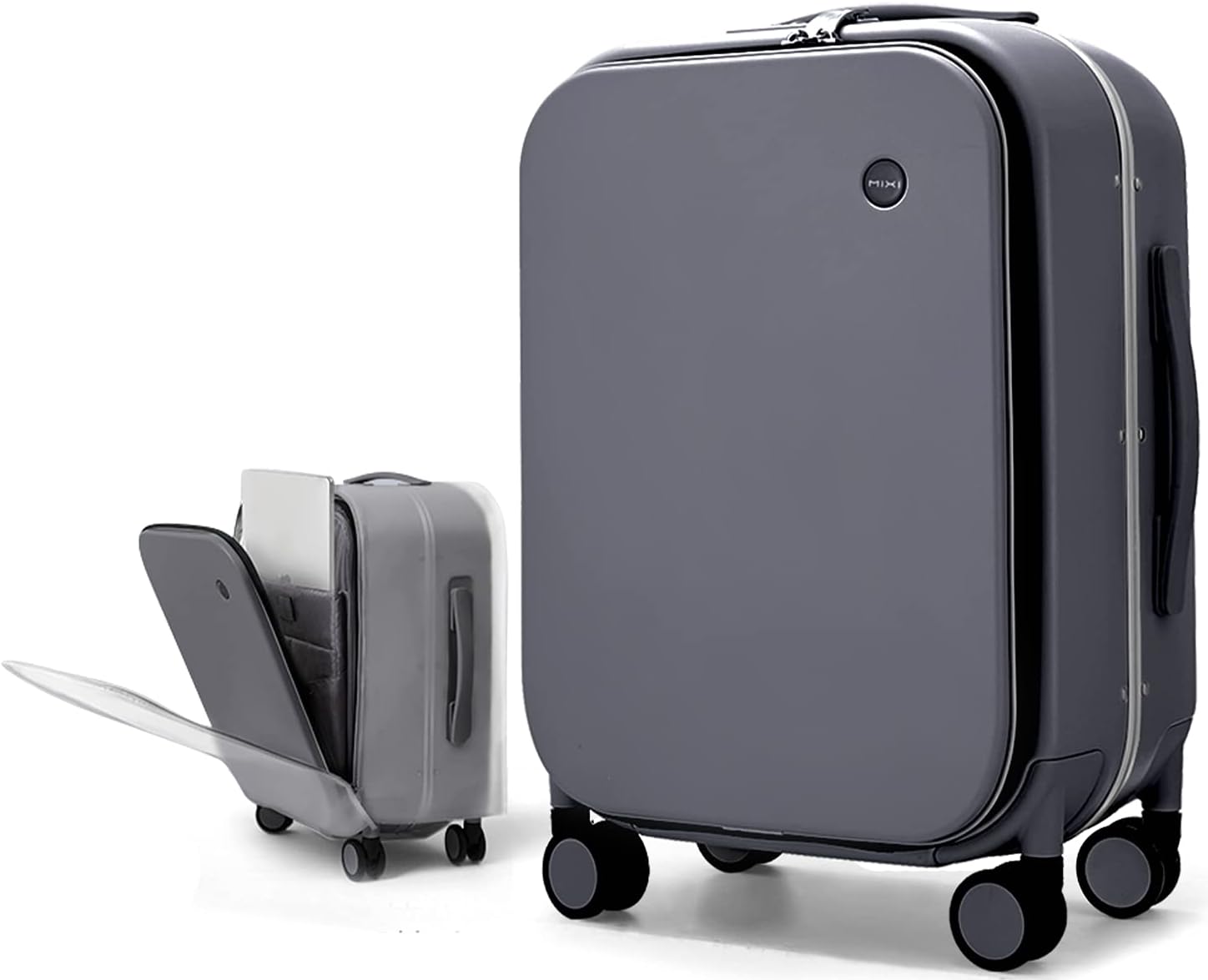 Aluminum Frame Carry On Rolling Luggage, Hanke 20 Inch Suitcase with Cover Spinner
