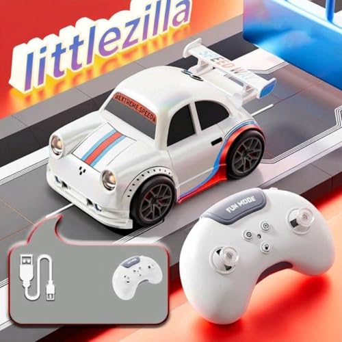 Image of 2.4GHz Mini RC Drifting Car for Kids, Remote Control Car Toy with LED Lights, Sound Effects, 360 Spins, Sensor Control, Follow & Escape, Auto Demo Racing Rc Car for Boys & Girls
