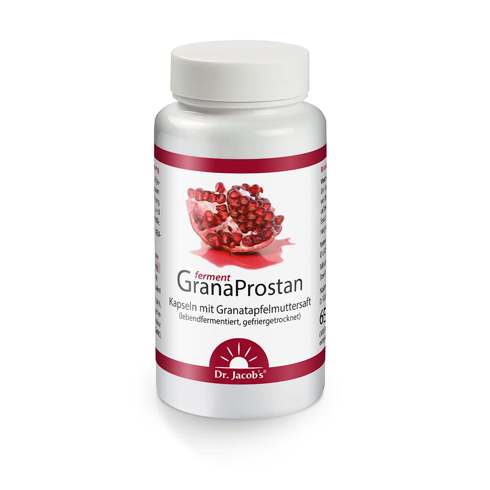 Dr. Jacob’s GranaProstan Fermentado 100 Cápsulas 700 mg Polifenoles Punicalagina Extracto de Granada