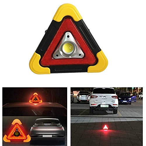 Ruimada Auto Warnblinklicht Dreieck Blinkende LED Arbeit Straße Notfalllampe Scheinwerfer 4 Modi USB Wiederaufladbar Für Straße Notfall Cover