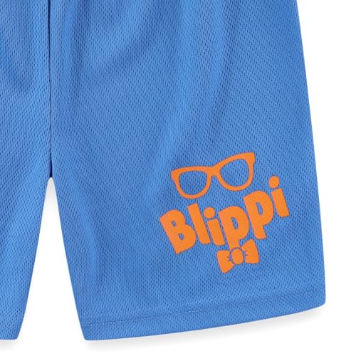 Image of Blippi Boys Short Sleeve T-shirt and Short 2 Piece Set for Toddler 2T to Big Kids