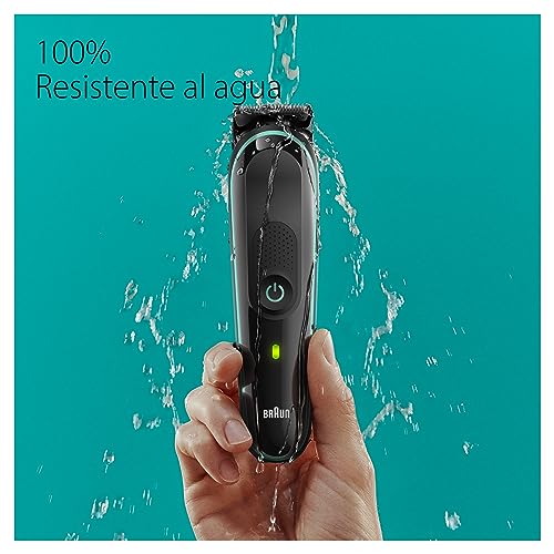 Braun Recortadora de Barba Series 3, Máquina Cortar Pelo, Máquina de afeitar, Cortapelos Hombre Kit 8 En 1 Para Barba, Pelos y Mucho Más, MGK3441