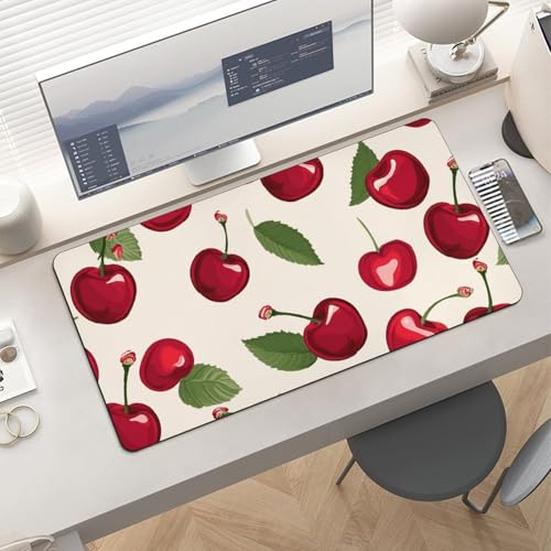 Desk Pad Protector con diseño cereza roja 24x12 pulgadas miniatura 6