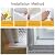 Weatherproofing Window Insulation Kit,Window Insulation Film for Winter,Window Thermal Cover Insulating Curtains,Waterproof,Windproof,Dust Proof,Reusable,Punch Free (23.6x70.9in)