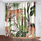 Rideau de chambre d’enfants Nouveau Cartoon Animal Simple Haut de gamme Garçons et Filles Chambre Baie Fenêtre Balcon Plein Blackout Noise Reduction Rideaux Cadeau Enfants B21 150 (H) X125 (W) Cmx2