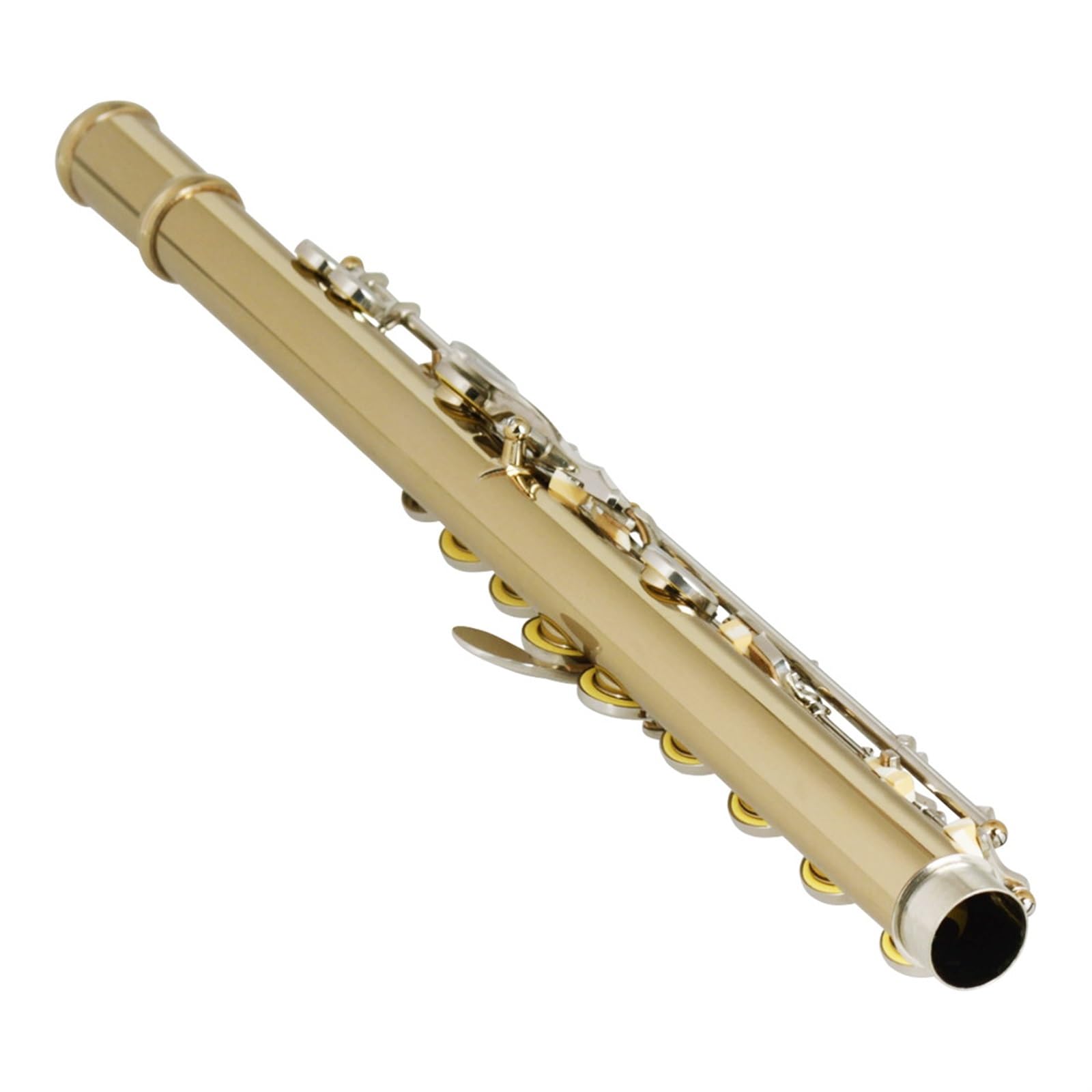 Professionelle Querflöte Gold Silber Schlüssel Flöte Messing Leder Box Verpackung Grade Test Leistung Flöte