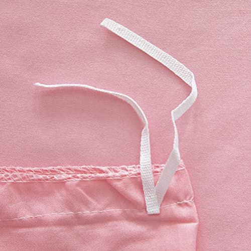 Pink Duvet Cover Twin, 100% Washed Microfiber 3 Pieces Solid Color Casual Pink Bedding Set For Boys Girls, With Zipper Closure, Luxury Ultra Soft Relaxed Feel Natural Wrinkled Comfy (Pink, Twin) #TOP7