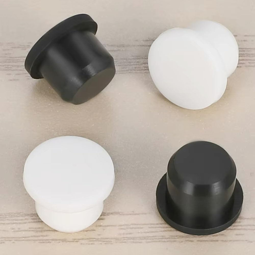 Tapón De Silicona, 10-100 Piezas, 2,7 Mm-14,1 Mm, Resistente A Altas Temperaturas, Con Orificio Roscado Sólido En Forma De T.(Black,3.5mm-50pcs)