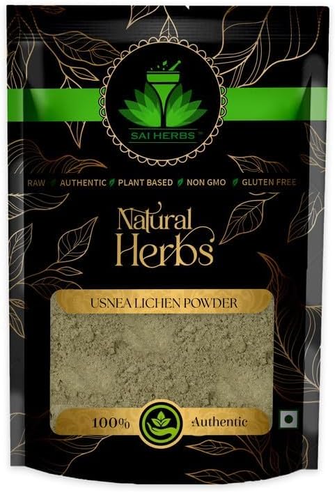 SAI HERBS Usnea Lichen Powder | Usnea Barbata Powder | Pure & Natural | 100 Grams