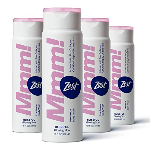 Zest Mmm Blissful Body Wash, 18 oz (Pack of 4)