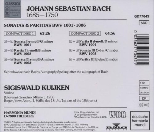 Bach: Sonaten und Partiten (6)