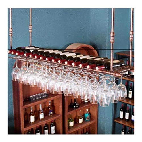 Porte-verre à vin suspendu support de rangement de barre industriel - 2