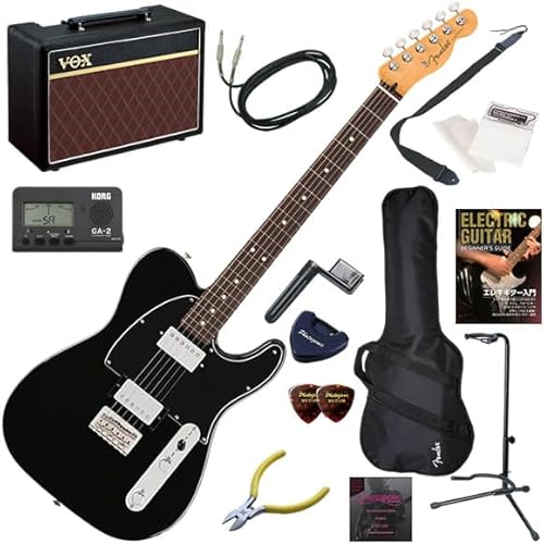 【セット品】FENDER エレキギター初心者入門 メキシコ製テレキャスター Pathfinder10が入った本格14点セット PlayerII Telecaster HH/BLK/R(ブラック/ローズ指板)